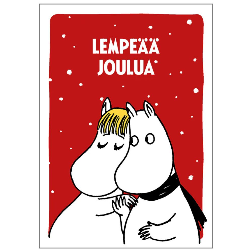 Pocztówka Muminek i Migotka Spokojnych Świąt Putinki