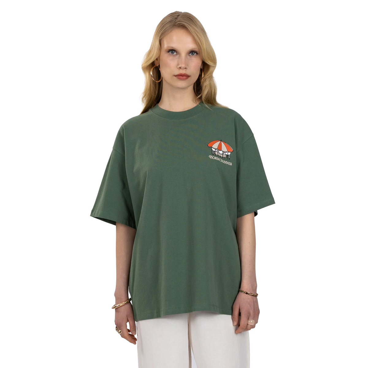 T-shirt Muminek Riviera zielony NordicBuddies