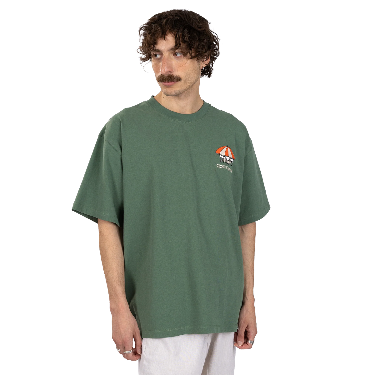 T-shirt Muminek Riviera zielony NordicBuddies