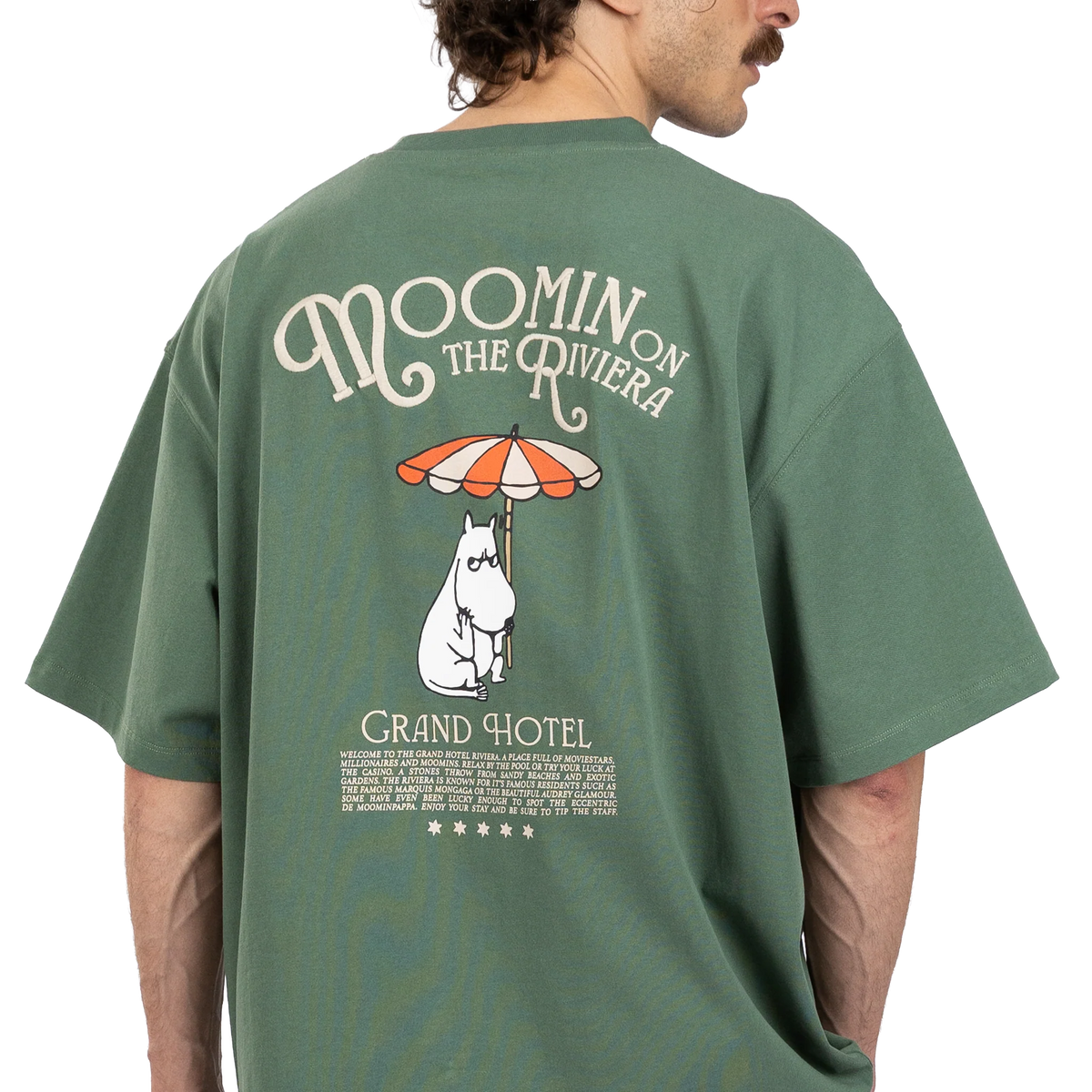 T-shirt Muminek Riviera zielony NordicBuddies