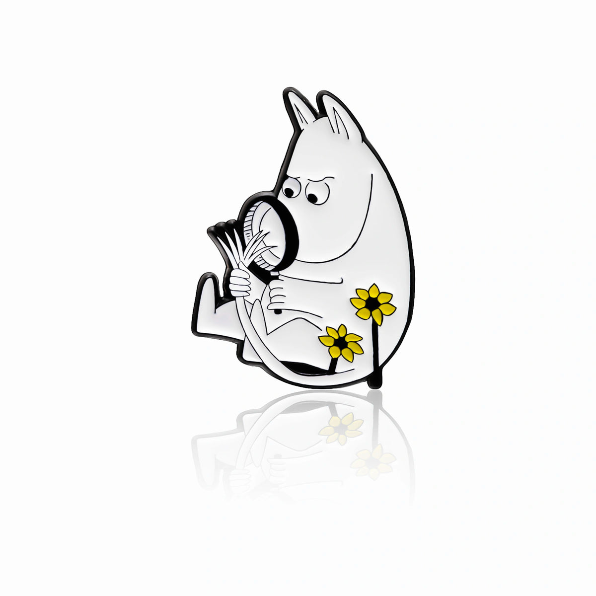 Przypinka Pin Muminek z lupą (metal) Muminki