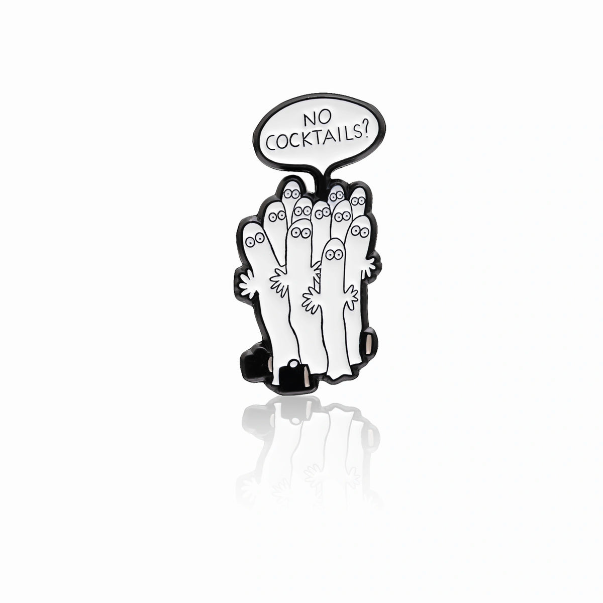 Przypinka Pin Hatifnatowie &quot;No Cocktails?&quot; (metal) Muminki
