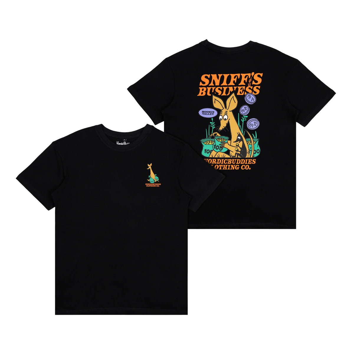 T-shirt Ryjek W25 czarny NordicBuddies