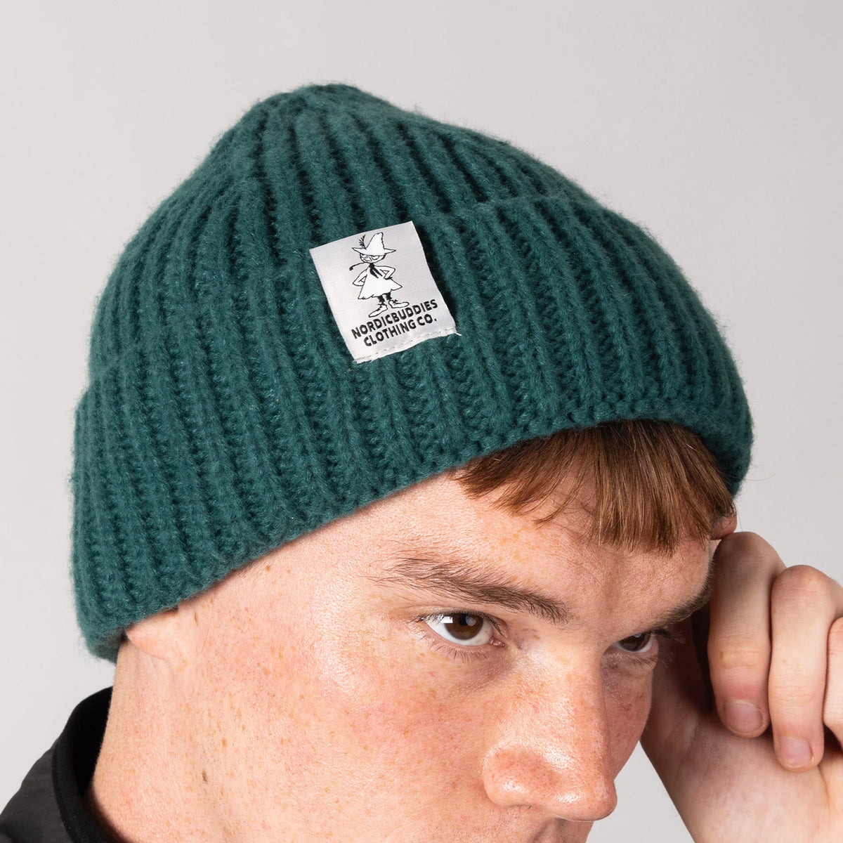 Czapka dziana Włóczykij (zielony) NordicBuddies