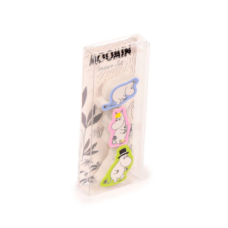 Zestaw 3 gumek do mazania &#39;25 – Moomin Puckator