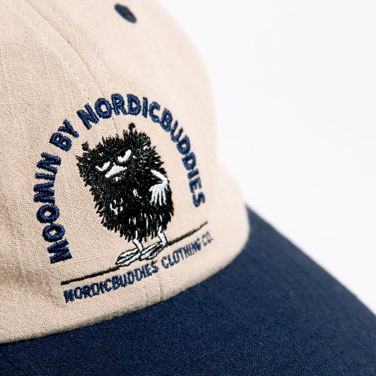 Czapka Bobek beżowo-granatowa NordicBuddies