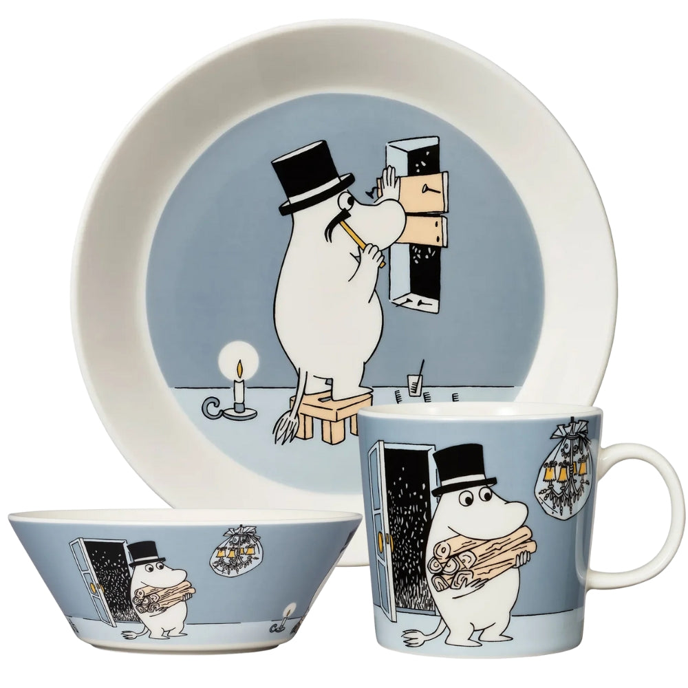 Zestaw porcelanowy 3-elementowy Tata Muminka - Moomin Arabia