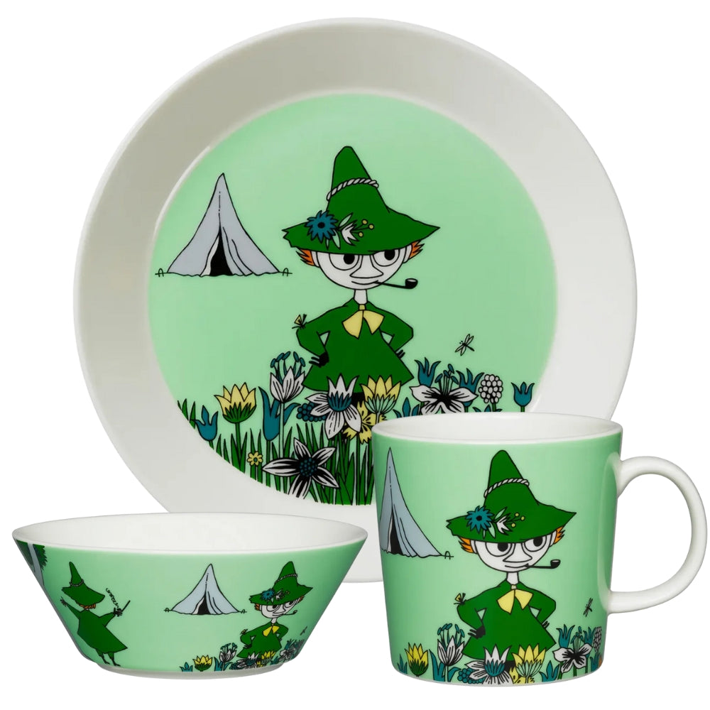 Zestaw porcelanowy 3-elementowy Włóćzykij - Moomin Arabia