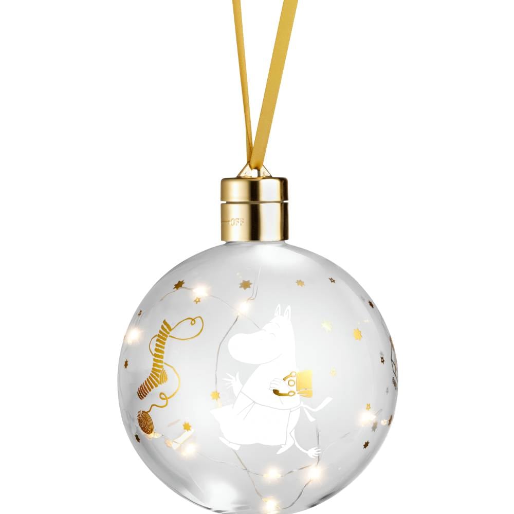 Bombka Bańka na choinkę z Muminkami LED Sparkling Stars Muurla