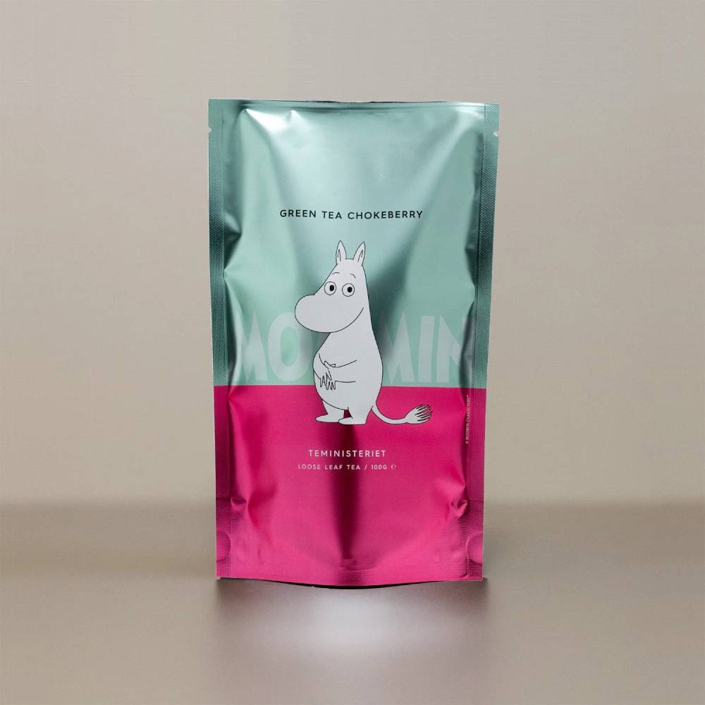 Herbata Moomin Green Tea Chokeberry 100g opakowanie uzupełniające refill pack