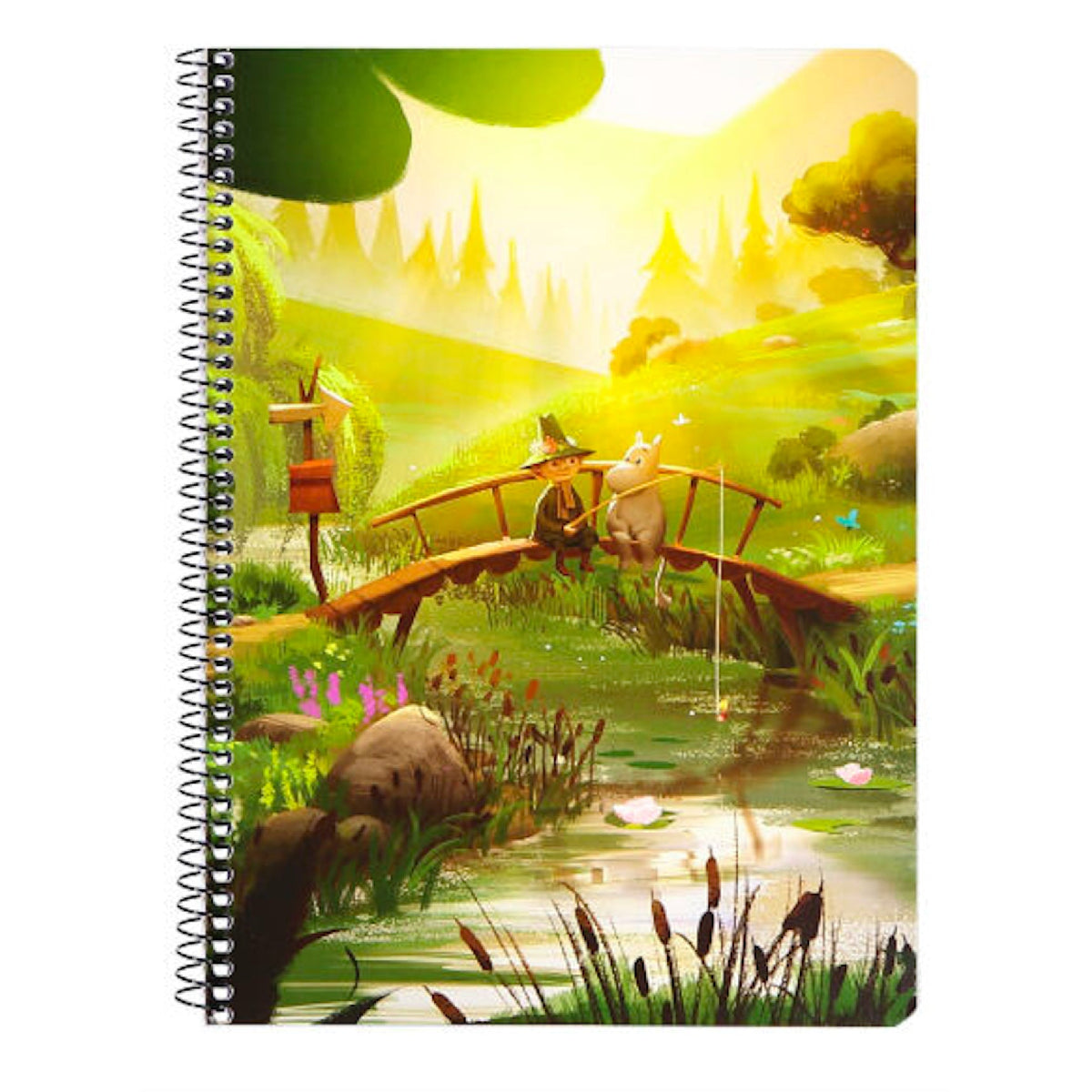 Zeszyt A5 Moominvalley On The Bridge 80 stron (w kratkę) Anglo - Nordic