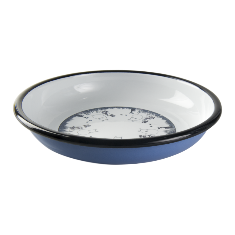 Talerz emaliowany Muminki Przyjaciele 18cm Muminek Muurla