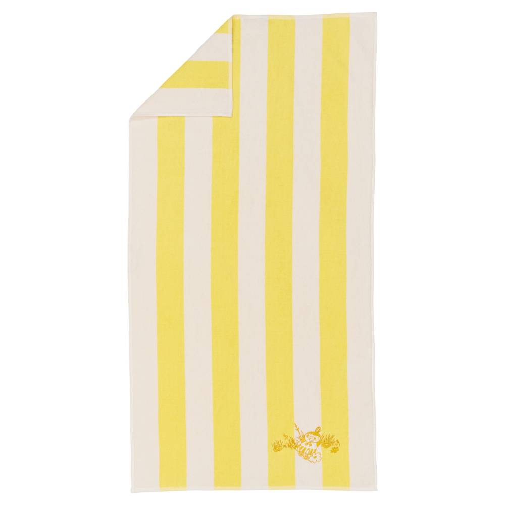 Ręcznik w paski Mała Mi GOTS 70x140cm (żółty) - Arabia Finland