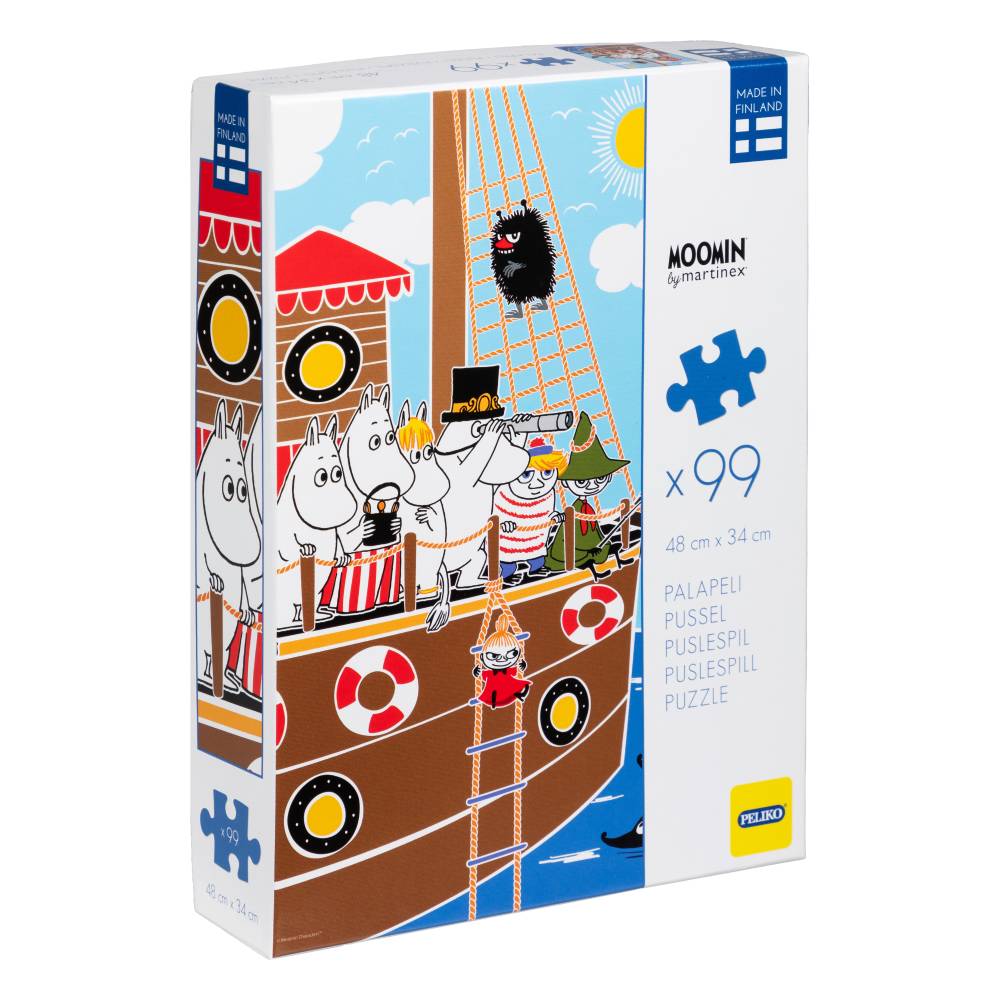 Puzzle Muminki na statku 99 el. Martinex