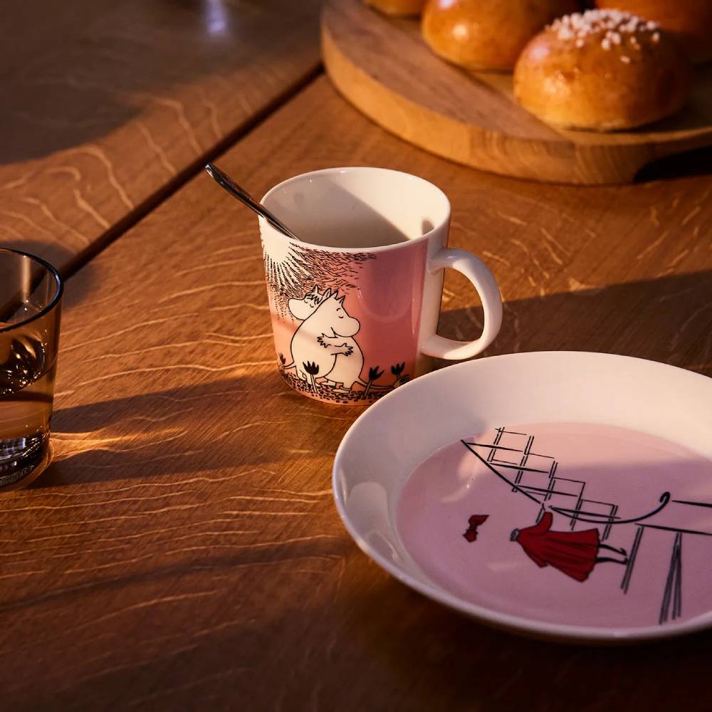 Kubek porcelanowy 300ml Muminki Love (róż) Moomin Arabia