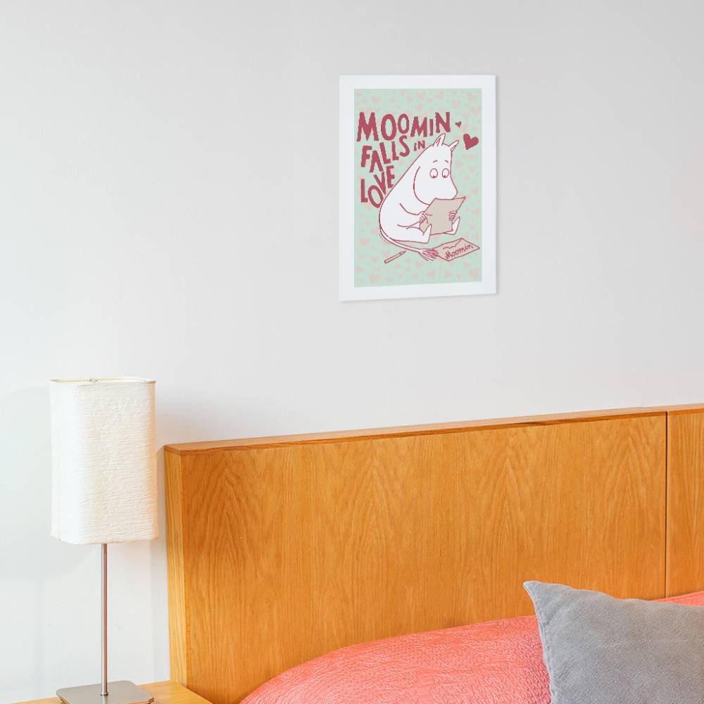 Plakat A4 Muminek List Miłosny - The Official Moomin Shop