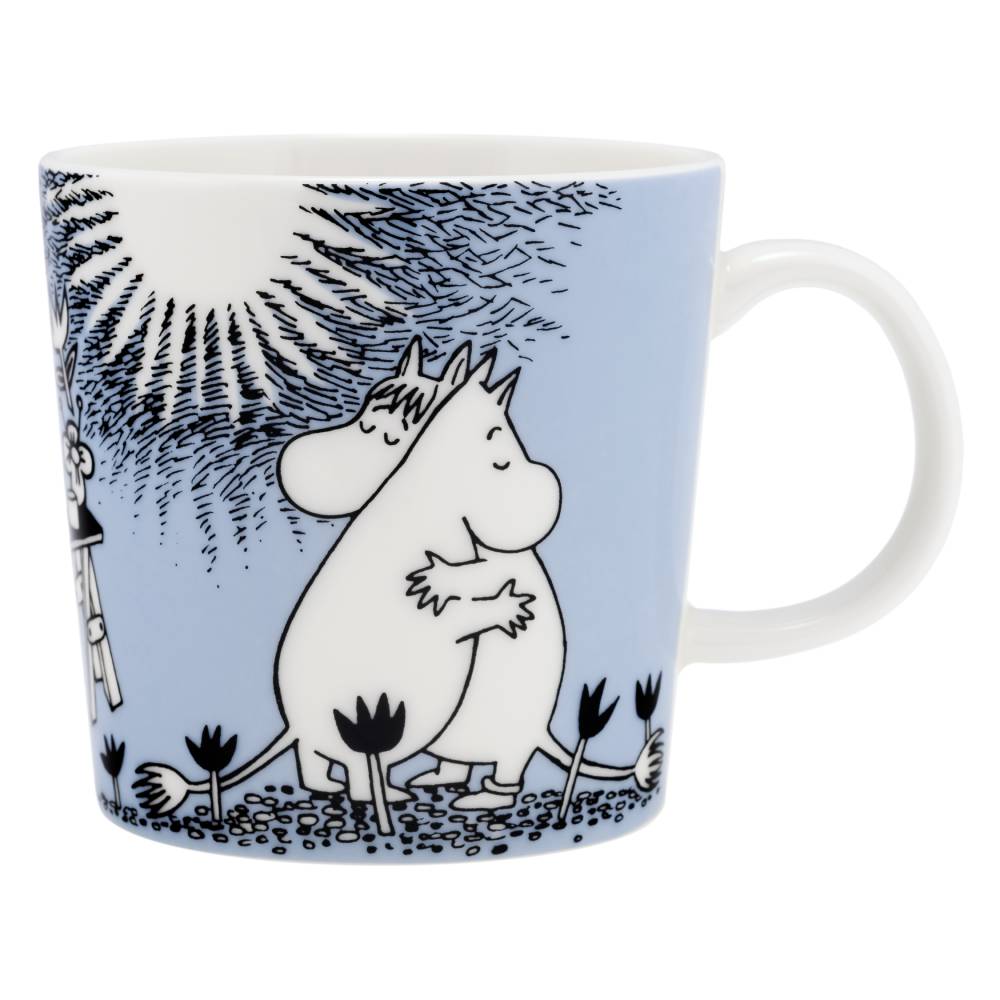 Kubek porcelanowy 300ml Muminki Love 80-Lecie (niebieski) - Arabia Finland