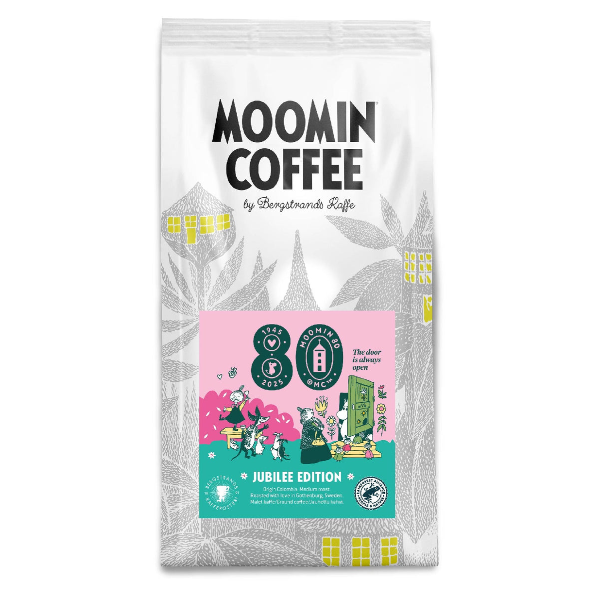 Kawa mielona Edycja Jubileuszowa 80-Lecie Muminków 250g Bergstrands