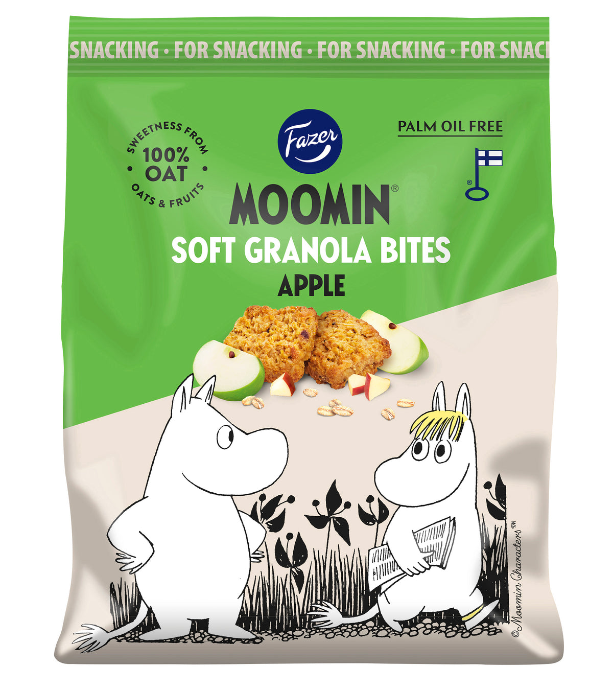 Ciasteczka Muminki Granola Bites (jabłkowe) 120g Fazer