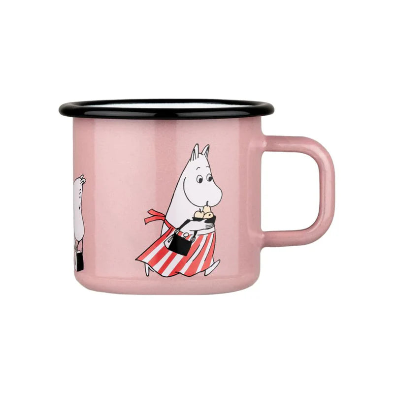 Zestaw herbata Moomin Mama Quince 100g Teministeriet i kubek emaliowany 370ml Mama Muminka Muurla