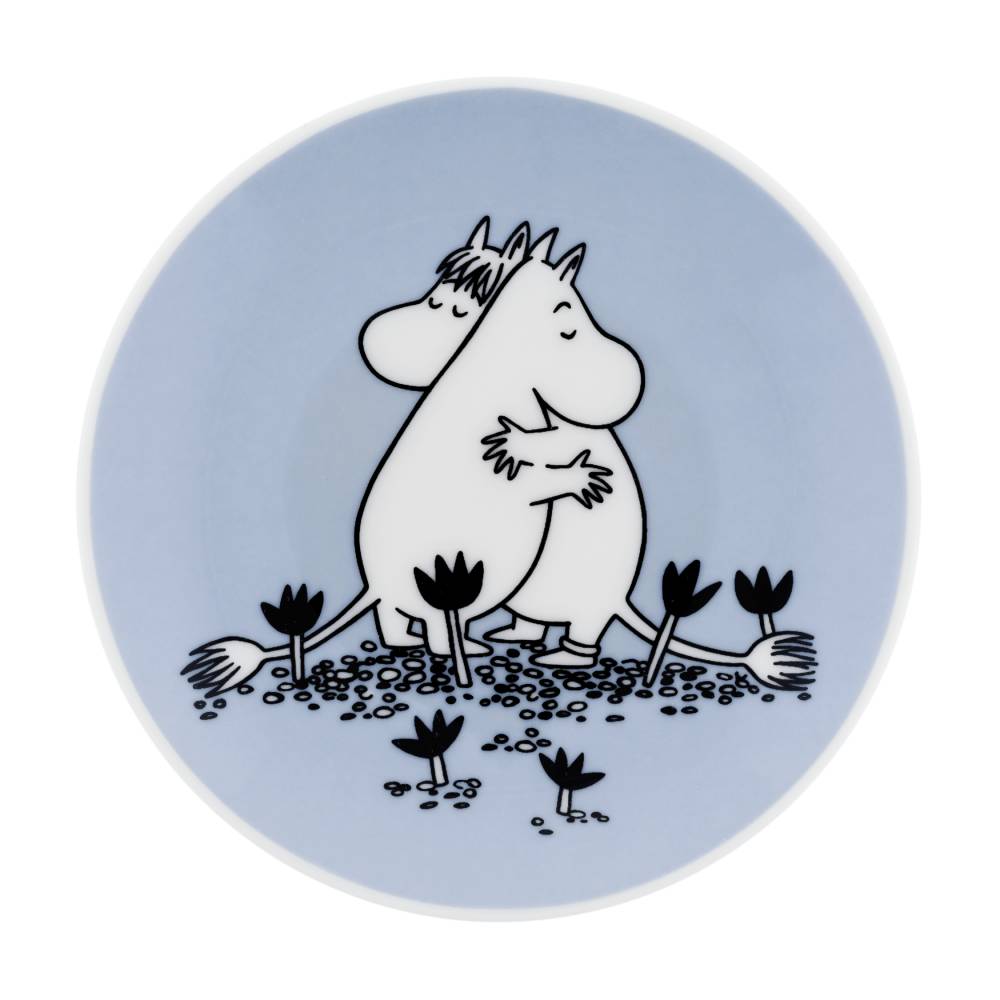 Talerz 10,5cm Muminki Love 80-Lecie (niebieski) Moomin Arabia