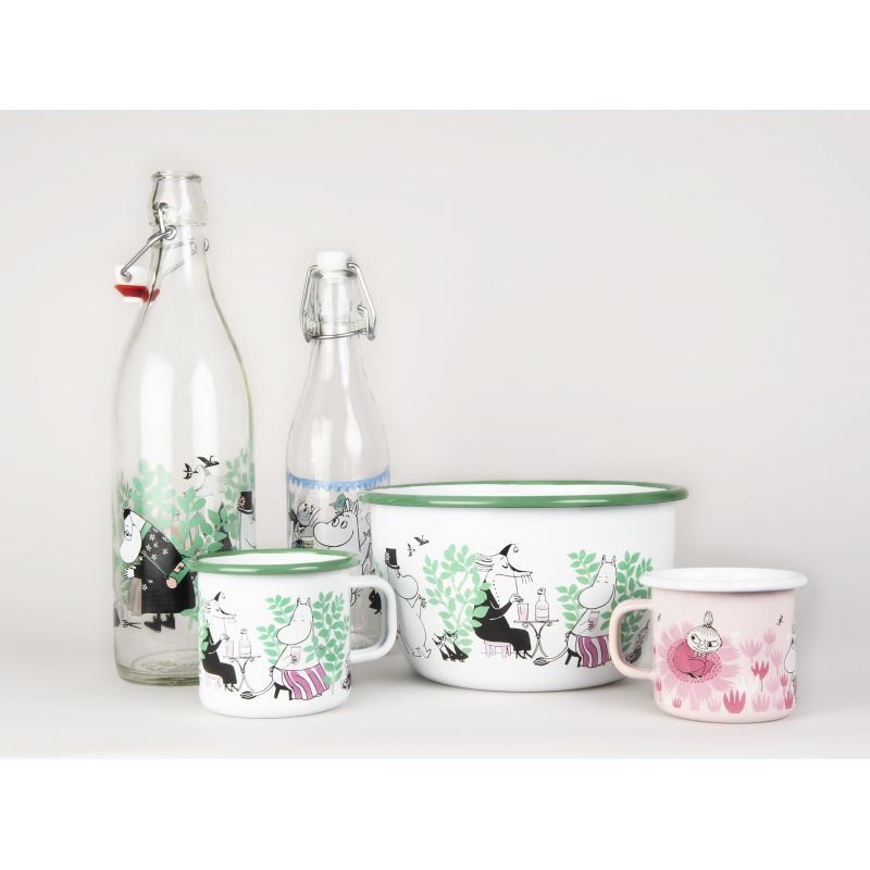 Kubek emaliowany 370ml Muminki w ogrodzie Muurla