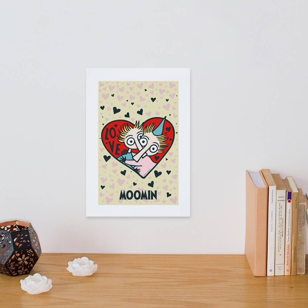 Plakat A4 Topik i Topcia Love - The Official Moomin Shop