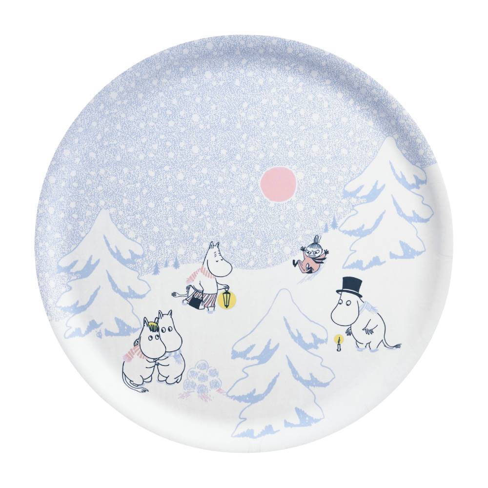 Taca okrągła Muminki Let it snow 35cm Muurla