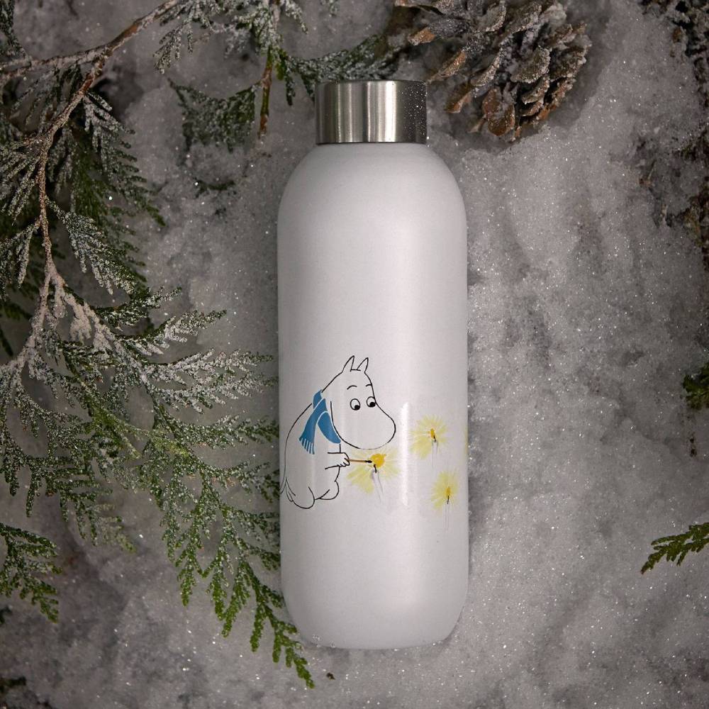 Butelka Keep Cool 0,75l Muminek zimą (biały) - Stelton