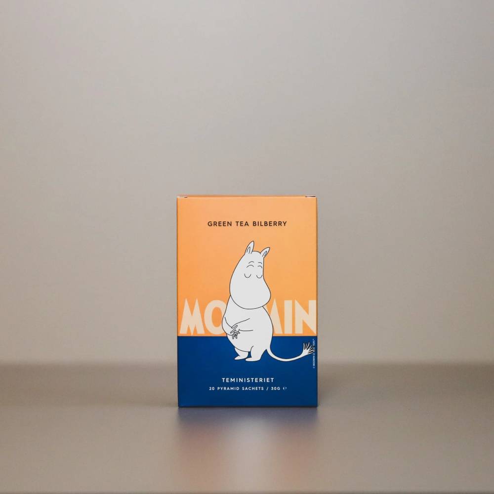 Herbata Moomin Green Tea Bilberry 30g piramidki Teministeriet