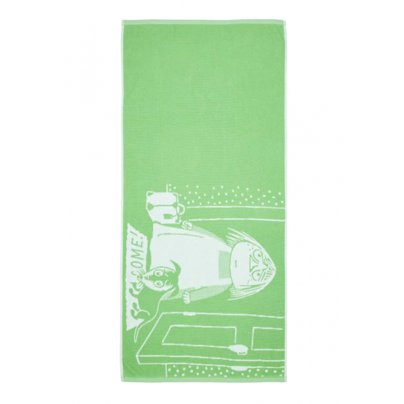 Ręcznik Misabel Muminki 70x140 (zielony) Finlayson