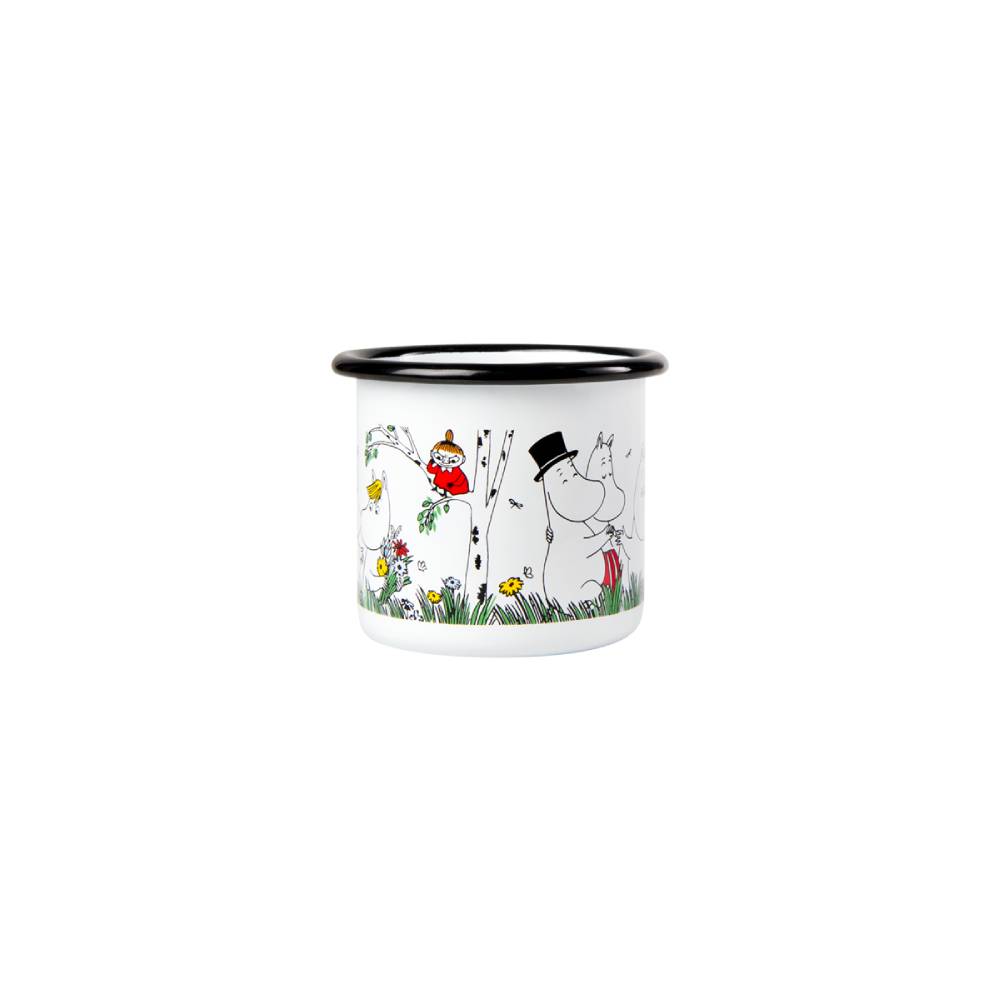 Kubek emaliowany 150ml Rodzina Muminków (biały) Muurla