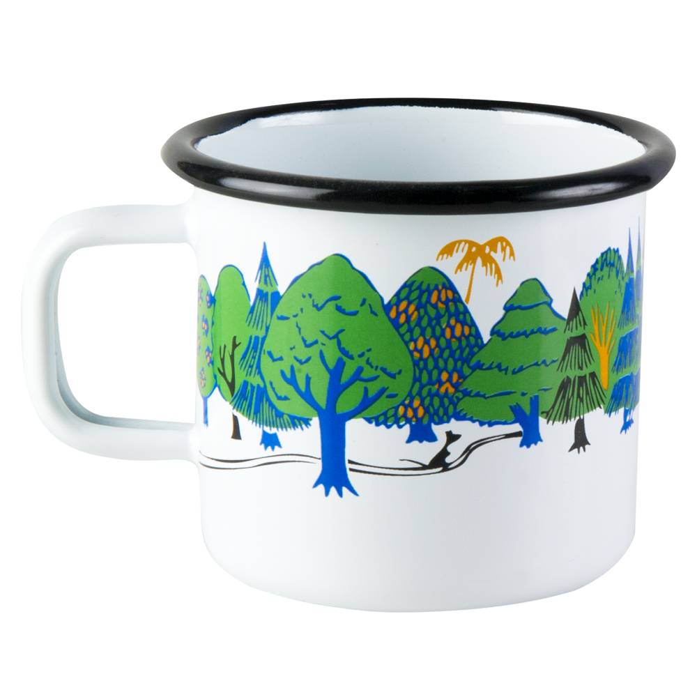 Kubek emaliowany 370ml Dolina Muminków (biały) Muurla