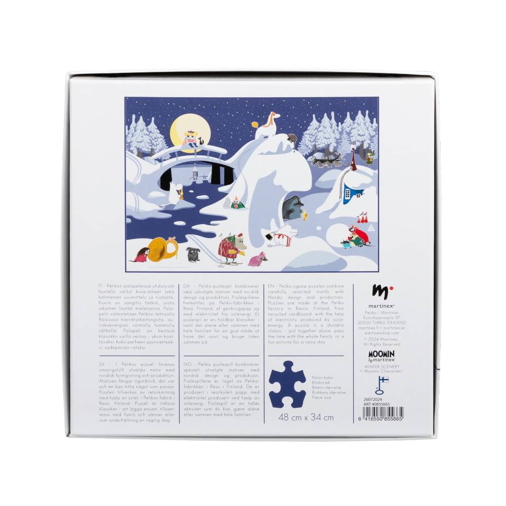 Puzzle Zimowy Krajobraz Muminków 500 el. Martinex