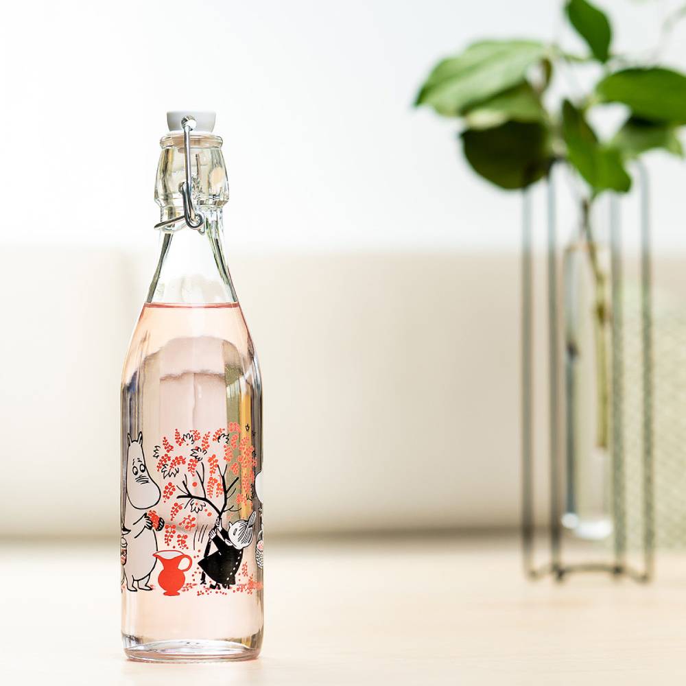 Szklana Butelka z Muminkami 500 ml Muurla