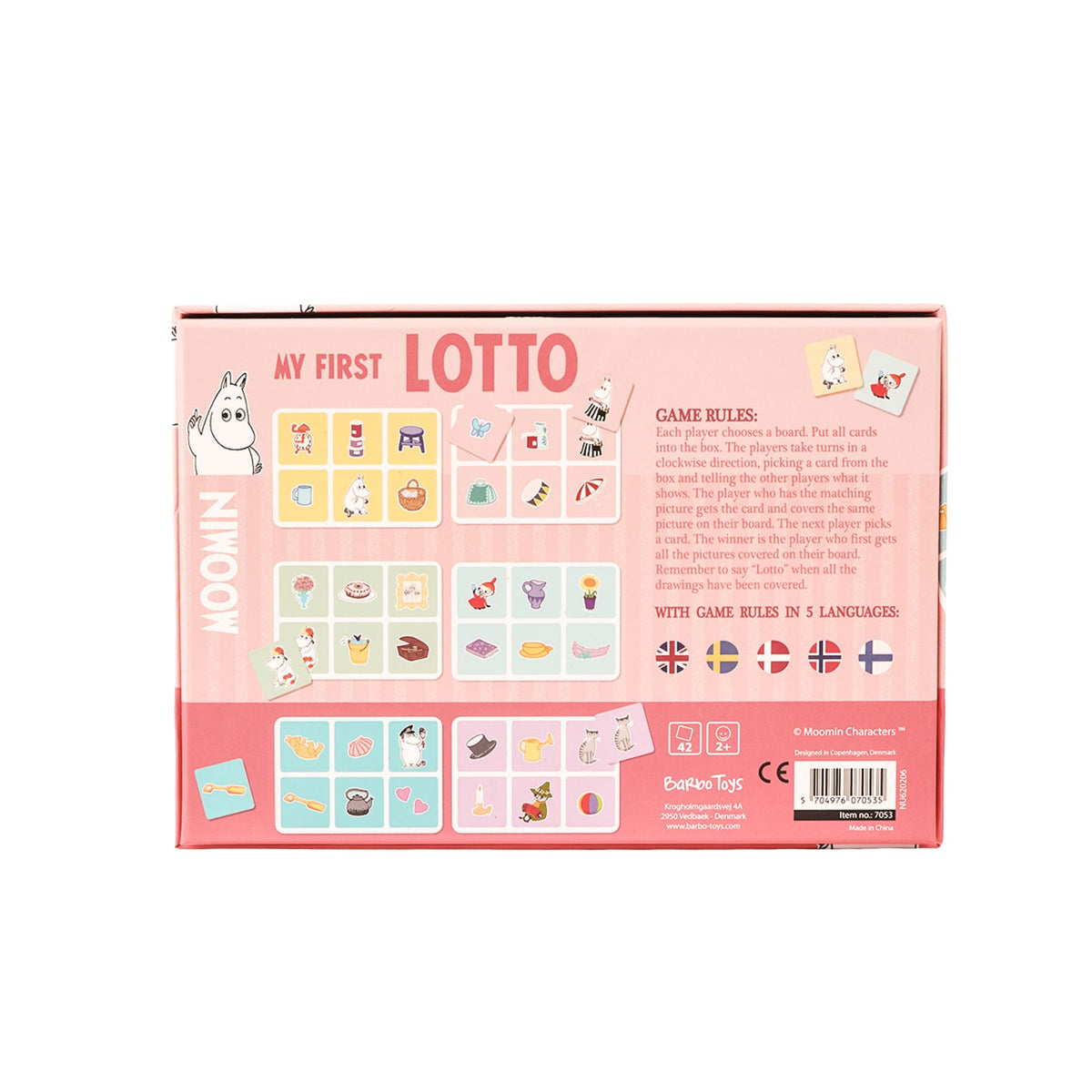 Muminki gra edukacyjna lotto Barbo Toys