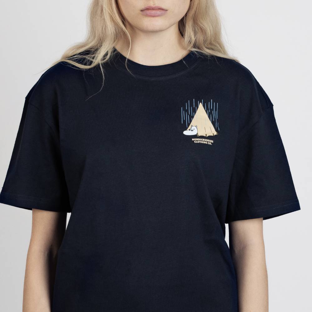 T-shirt Muminek z Włóczykijem pod namiotem - Nordicbuddies