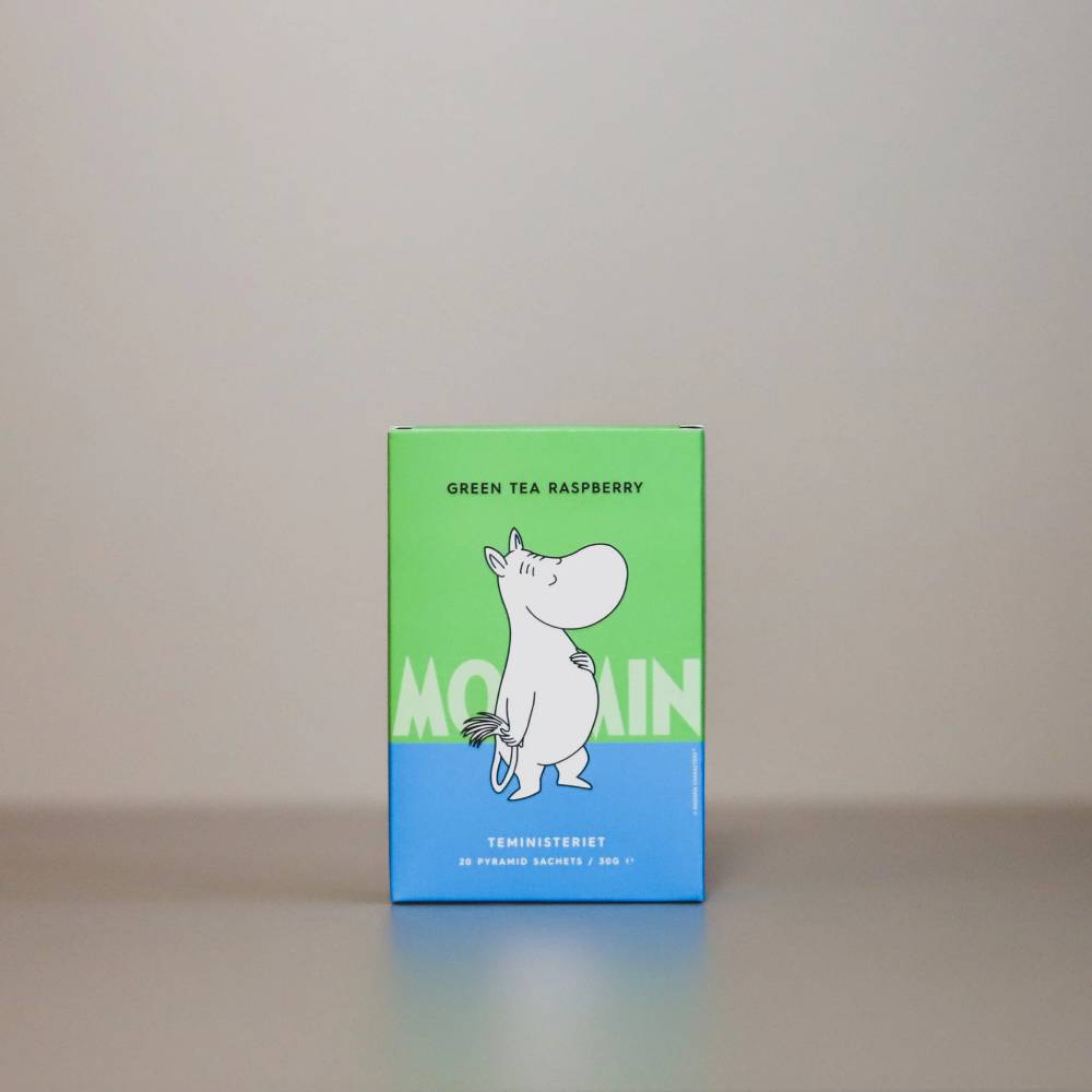 Herbata Moomin Green Tea Raspberry 30g (piramidki) Teministeriet