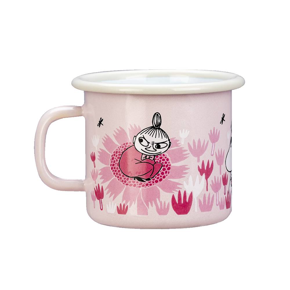 Kubek emaliowany 250ml Migotka i Mała Mi (różowy) Muurla