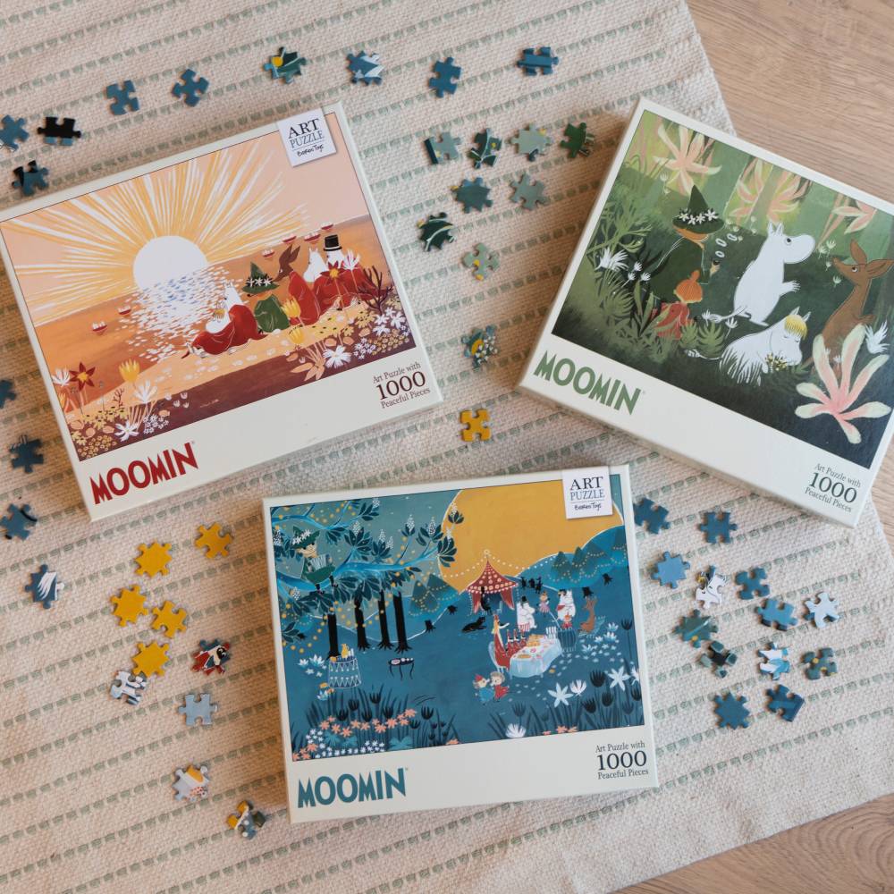 Puzzle Muminki 1000 el. W zielonym lesie Barbo Toys