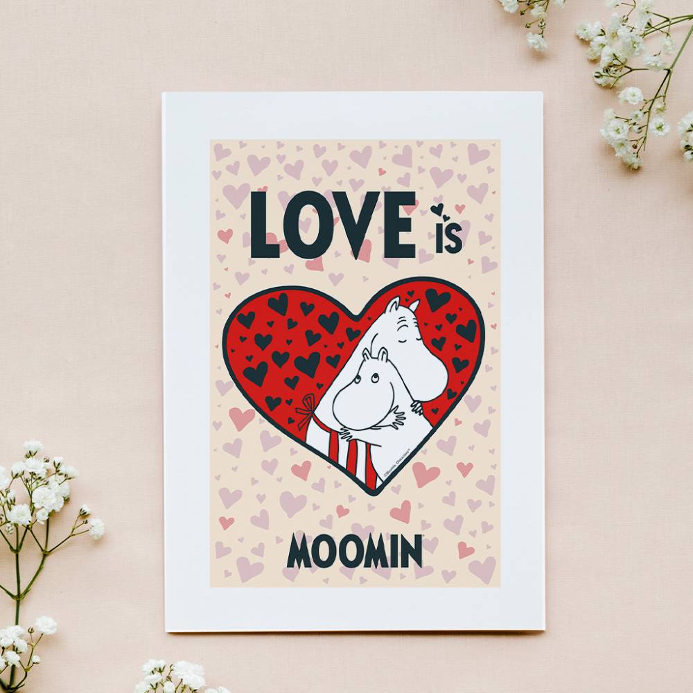 Plakat A4 Muminek i Mama Muminka- The Official Moomin Shop