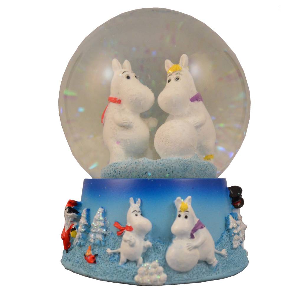 Śnieżna kula świąteczna Muminek i Migotka (8 cm) TMF Trade
