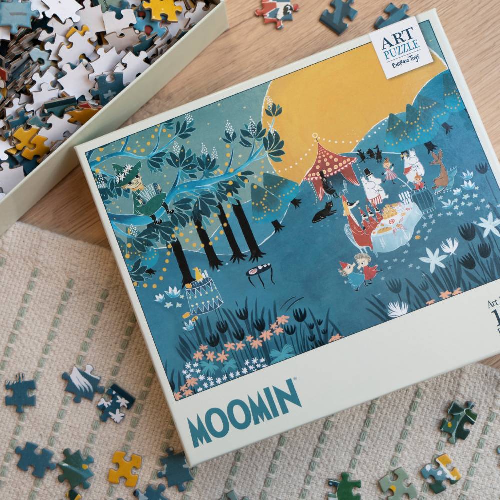 Puzzle Muminki 1000 el. Zabawa Muminków Barbo Toys