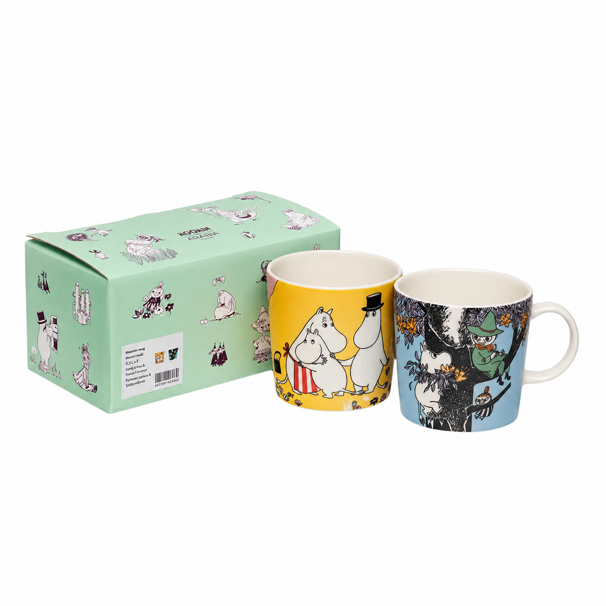 Zestaw 2 kubków porcelanowych 300ml Family Time & Friends Forever Moomin Arabia