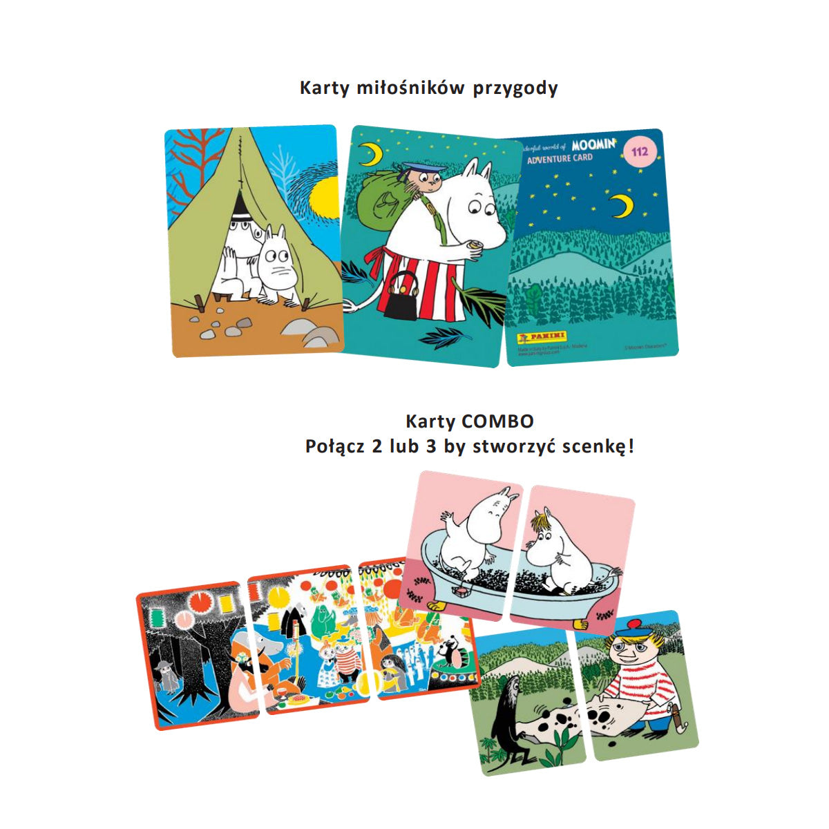 Zestaw startowy (album+2 zestawy kart) Cudowny Świat Muminków