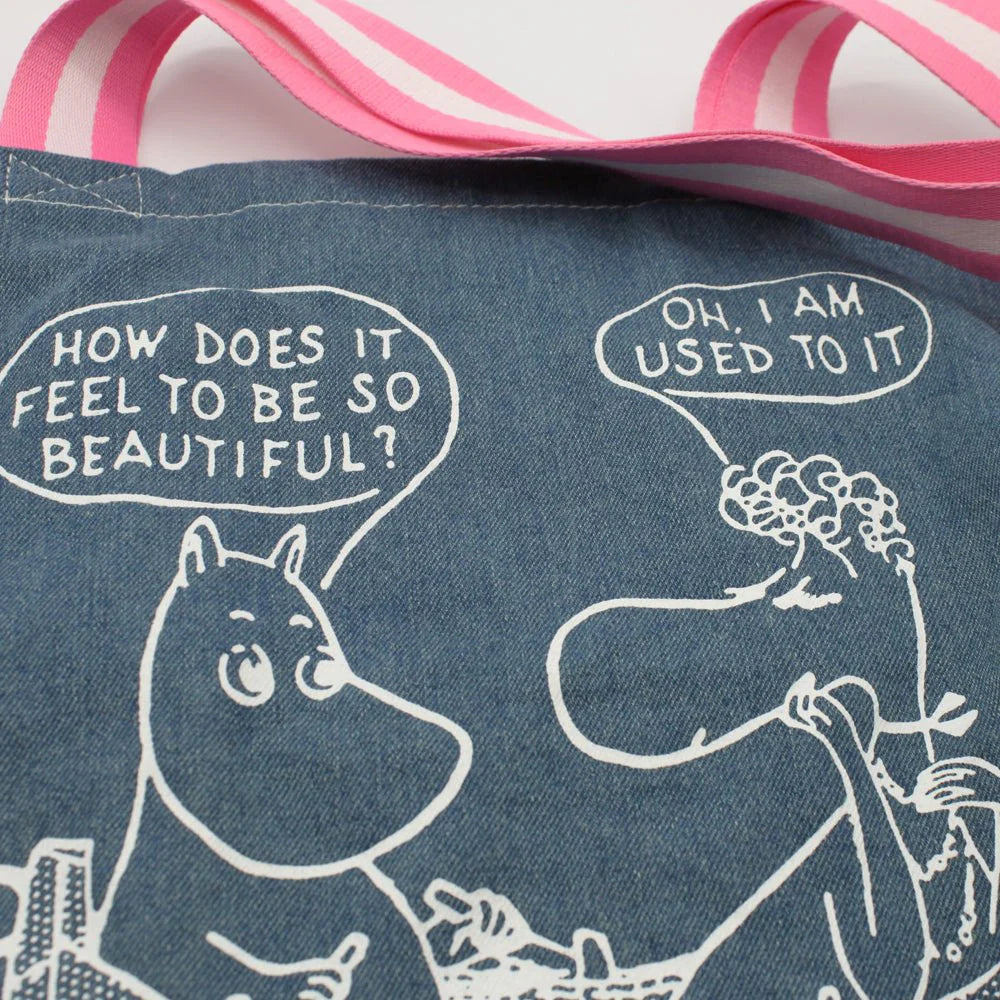 Torba dżinsowa Muminki "How Does It Feel To Be Beautiful" House of Disaster