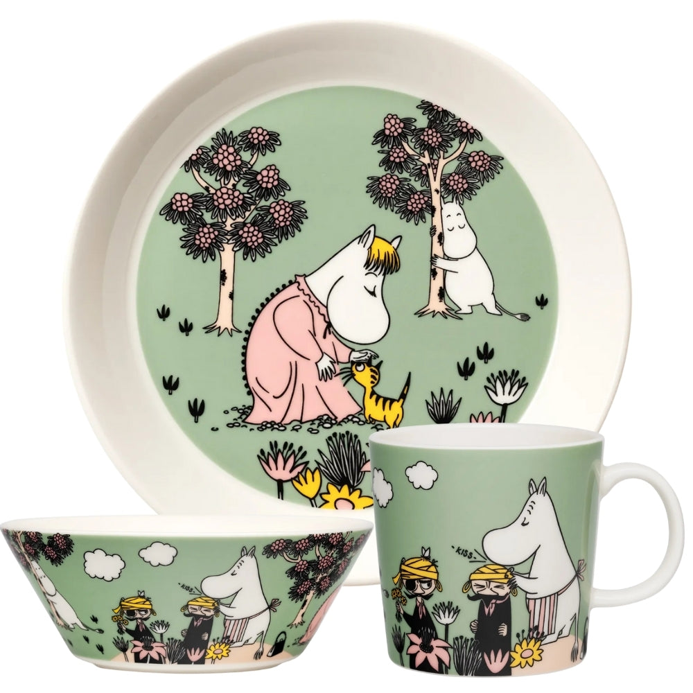 Zestaw porcelanowy (kubek, miska, talerz) Loving Care - Moomin Arabia