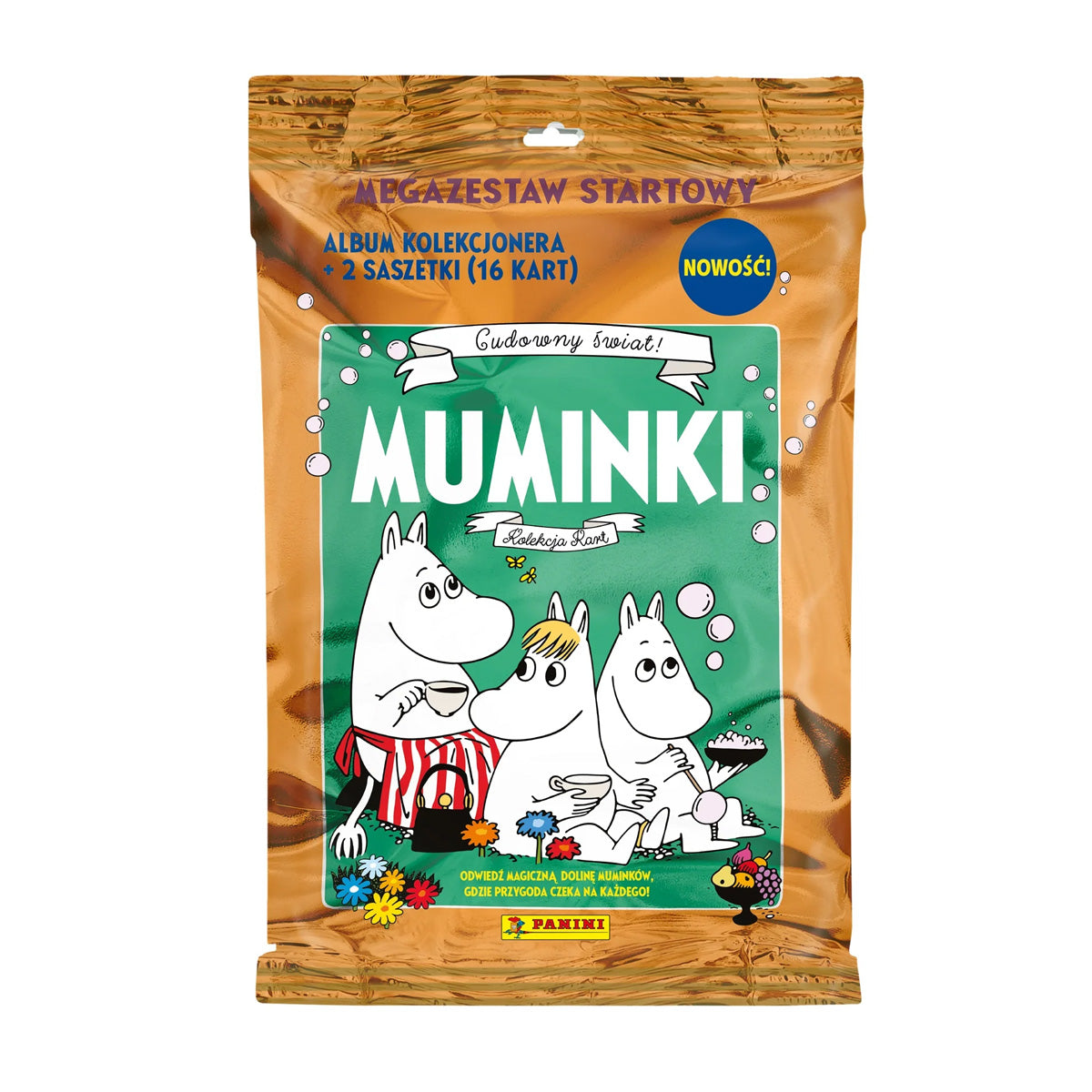 Zestaw startowy (album+2 zestawy kart) Cudowny Świat Muminków