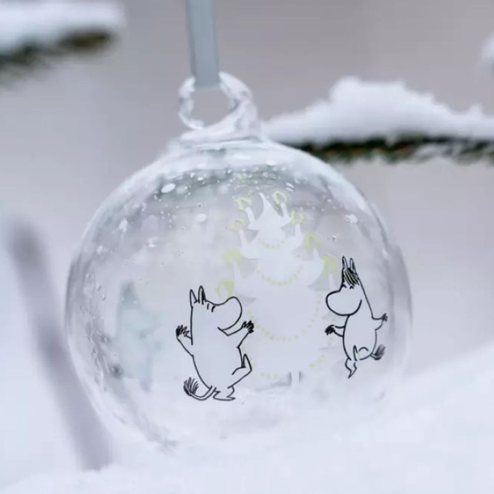 Bombka choinkowa Muminki świąteczne drzewko 9cm Muminków