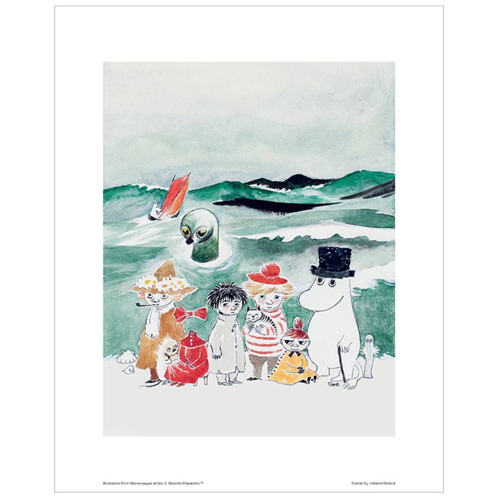 Plakat Muminki - Muminki i morze 24 x 30 cm Putinki